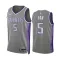 Camiseta Sacramento Kings De Aaron Fox 5 City Edition 2022-23 Gris Swingman para Hombre