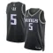 Camiseta Sacramento Kings De Aaron Fox 5 Statement Edition Negro Swingman para Hombre