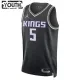 Camiseta Sacramento Kings De Aaron Fox 5 Statement Edition Negro Swingman para Niño