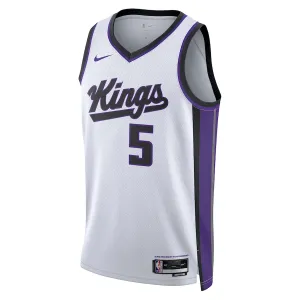 Camiseta Sacramento Kings De Aaron Fox Association Edition 2023-24 Blanco Swingman para Hombre
