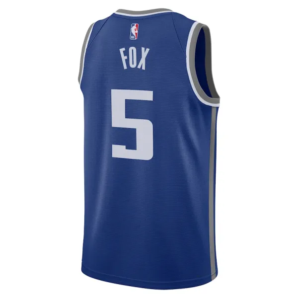 Camiseta Sacramento Kings De Aaron Fox City Edition 2023-24 Azul Swingman para Hombre