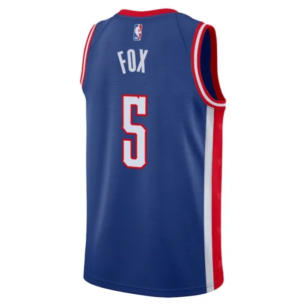 Camiseta Sacramento Kings De Aaron Fox City Edition 2024-25 Azul Swingman para Hombre
