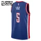 Camiseta Sacramento Kings De Aaron Fox City Edition 2024-25 Azul Swingman para Niño