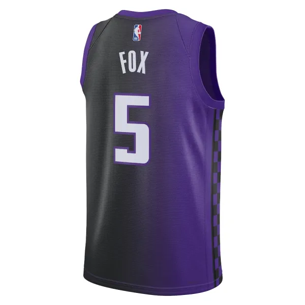 Camiseta Sacramento Kings De Aaron Fox Statement Edition 2023-24 Púrpura Swingman para Hombre