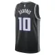 Camiseta Sacramento Kings Domantas Sabonis 10 Statement Edition Negro Swingman para Hombre