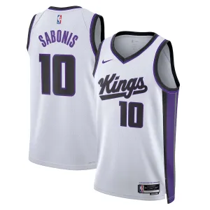 Camiseta Sacramento Kings Domantas Sabonis Association Edition 2023-24 Blanco Swingman para Hombre