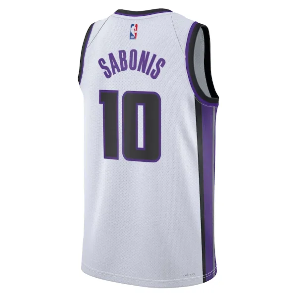 Camiseta Sacramento Kings Domantas Sabonis Association Edition 2023-24 Blanco Swingman para Hombre