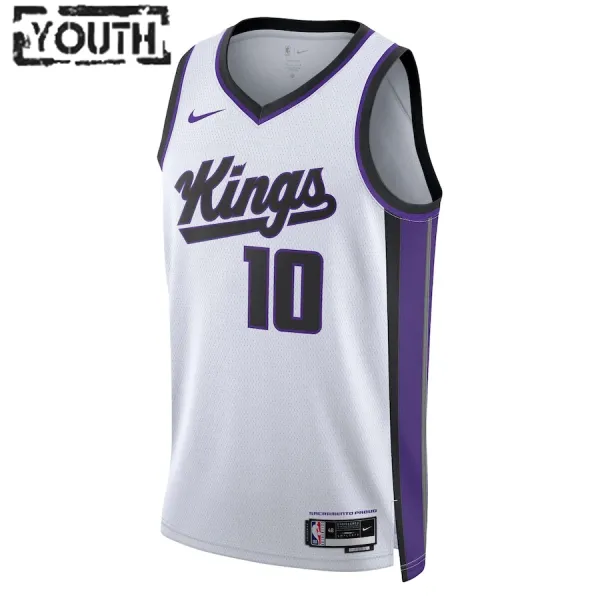 Camiseta Sacramento Kings Domantas Sabonis Association Edition 2023-24 Blanco Swingman para Niño
