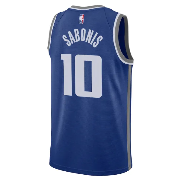 Camiseta Sacramento Kings Domantas Sabonis City Edition 2023-24 Azul Swingman para Hombre