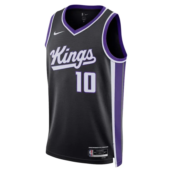 Camiseta Sacramento Kings Domantas Sabonis Icon Edition 2023-24 Negro Swingman para Hombre