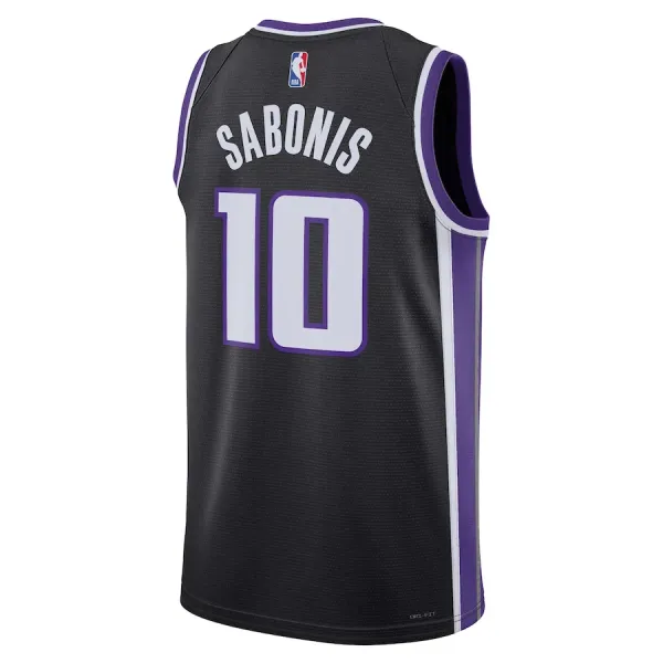 Camiseta Sacramento Kings Domantas Sabonis Icon Edition 2023-24 Negro Swingman para Hombre