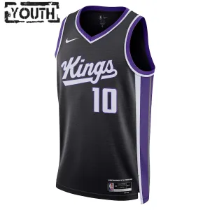 Camiseta Sacramento Kings Domantas Sabonis Icon Edition 2023-24 Negro Swingman para Niño