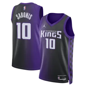 Camiseta Sacramento Kings Domantas Sabonis Statement Edition 2023-24 Púrpura Swingman para Hombre