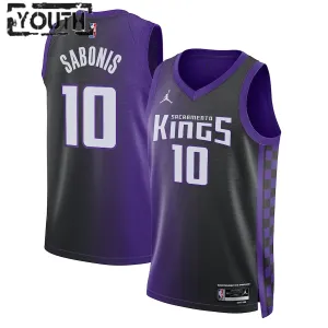 Camiseta Sacramento Kings Domantas Sabonis Statement Edition 2023-24 Púrpura Swingman para Niño