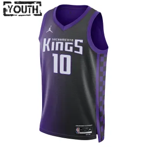Camiseta Sacramento Kings Domantas Sabonis Statement Edition 2023-24 Púrpura Swingman para Niño