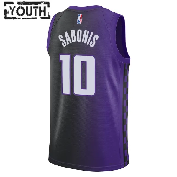 Camiseta Sacramento Kings Domantas Sabonis Statement Edition 2023-24 Púrpura Swingman para Niño