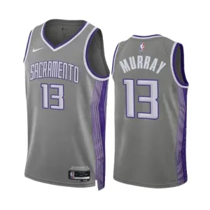 Camiseta Sacramento Kings Keegan Murray 13 City Edition 2022-23 Gris Swingman para Hombre