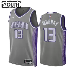 Camiseta Sacramento Kings Keegan Murray 13 City Edition 2022-23 Gris Swingman para Niño