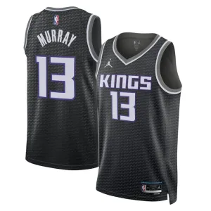 Camiseta Sacramento Kings Keegan Murray 13 Statement Edition Negro Swingman para Hombre