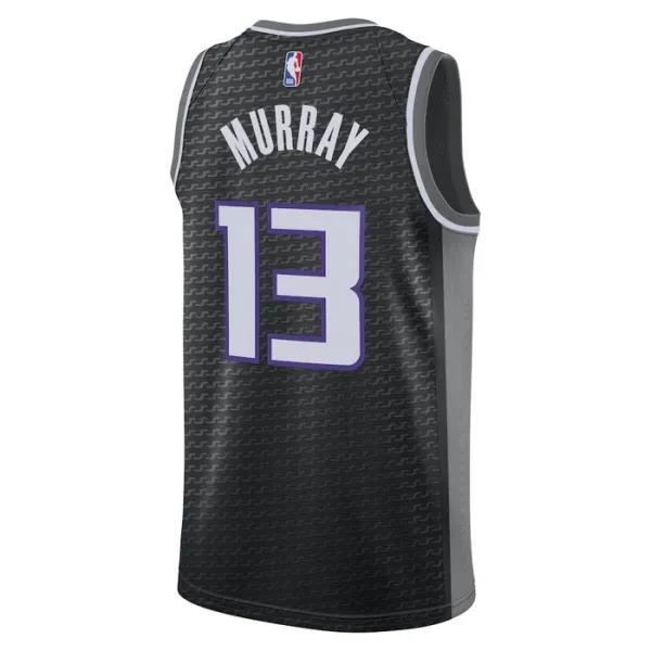 Camiseta Sacramento Kings Keegan Murray 13 Statement Edition Negro Swingman para Hombre