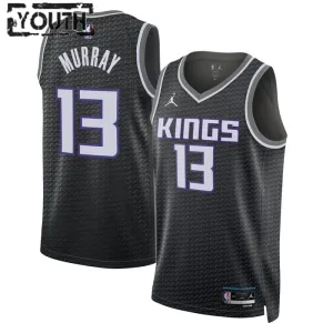 Camiseta Sacramento Kings Keegan Murray 13 Statement Edition Negro Swingman para Niño