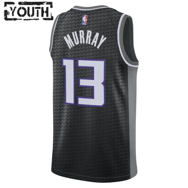 Camiseta Sacramento Kings Keegan Murray 13 Statement Edition Negro Swingman para Niño