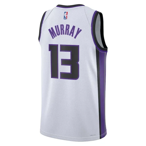 Camiseta Sacramento Kings Keegan Murray Association Edition 2023-24 Blanco Swingman para Hombre
