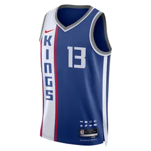 Camiseta Sacramento Kings Keegan Murray City Edition 2023-24 Azul Swingman para Hombre
