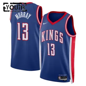 Camiseta Sacramento Kings Keegan Murray City Edition 2024-25 Azul Swingman para Niño