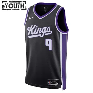 Camiseta Sacramento Kings Kevin Huerter Icon Edition 2023-24 Negro Swingman para Niño