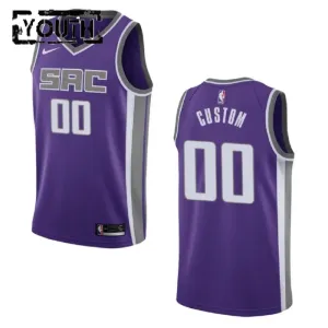 Camiseta Sacramento Kings Personalizada City Edition 2022-23 Púrpura Swingman para Niño