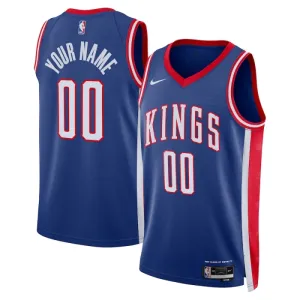 Camiseta Sacramento Kings Personalizada City Edition 2024-25 Azul Swingman para Hombre