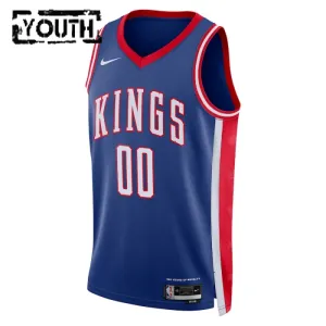Camiseta Sacramento Kings Personalizada City Edition 2024-25 Azul Swingman para Niño
