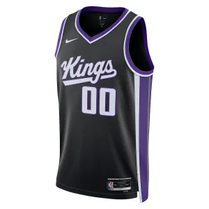 Camiseta Sacramento Kings Personalizada Icon Edition 2023-24 Negro Swingman para Hombre