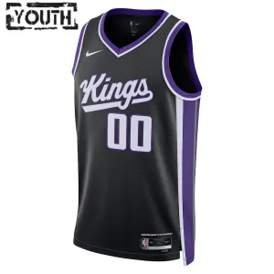 Camiseta Sacramento Kings Personalizada Icon Edition 2023-24 Negro Swingman para Niño