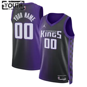 Camiseta Sacramento Kings Personalizada Statement Edition 2023-24 Swingman para Niño