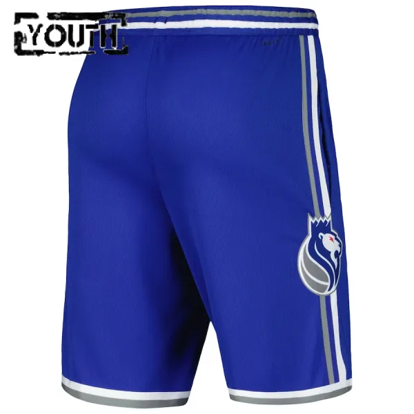 Pantalones Sacramento Kings City Edition 2023-24 Azul Swingman para Niño