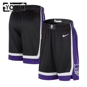 Pantalones Sacramento Kings Icon Edition 2023-24 Negro Swingman para Niño