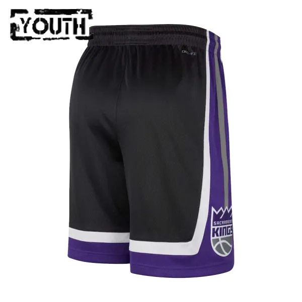 Pantalones Sacramento Kings Icon Edition 2023-24 Negro Swingman para Niño
