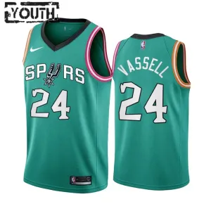 Camiseta San Antonio Spurs Devin Vassell 24 City Edition 2022-23 Swingman para Niño Camiseta San Antonio Spurs Devin Vassell 24 City Edition 2022-23 Swingman para Niño