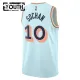 Camiseta San Antonio Spurs Jeremy Sochan City Edition 2024-25 Azul Swingman para Niño