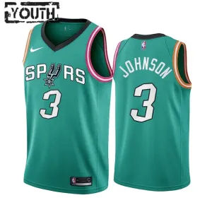 Camiseta San Antonio Spurs Keldon Johnson 3 City Edition 2022-23 Swingman para Niño Camiseta San Antonio Spurs Keldon Johnson 3 City Edition 2022-23 Swingman para Niño
