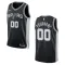Camiseta San Antonio Spurs Personalizada Icon Edition Negro Swingman para Hombre