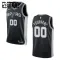 Camiseta San Antonio Spurs Personalizada Icon Edition Negro Swingman para Niño