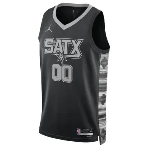 Camiseta San Antonio Spurs Personalizada Statement Edition Negro Swingman para Hombre