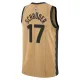 Camiseta Toronto Raptors Dennis Schroder City Edition 2023-24 Oro Swingman para Hombre