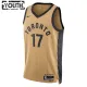 Camiseta Toronto Raptors Dennis Schroder City Edition 2023-24 Oro Swingman para Niño