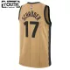 Camiseta Toronto Raptors Dennis Schroder City Edition 2023-24 Oro Swingman para Niño
