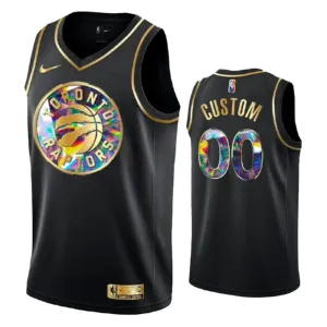 Camiseta Toronto Raptors Diamond Edition Personalizada Negro Swingman para Hombre