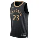 Camiseta Toronto Raptors Fred Vanvleet 23 City Edition 2022-23 Negro Swingman para Hombre